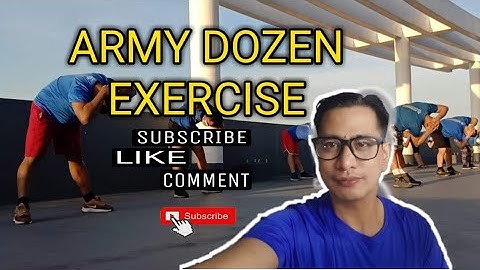ARMY DOZEN EXERCISE /SECURITY GUARD PHYSICAL FITNESS