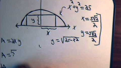 Calculus: Maximum And Minimum Problem With Constraint (Optimization) Example #2