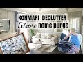KONMARI METHOD EXTREME HOME DECLUTTER | KONDO BEFORE AND AFTER CLEAN HOME | Nesting Story