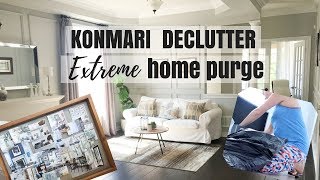 KONMARI METHOD EXTREME HOME DECLUTTER | KONDO BEFORE AND AFTER CLEAN HOME | Nesting Story