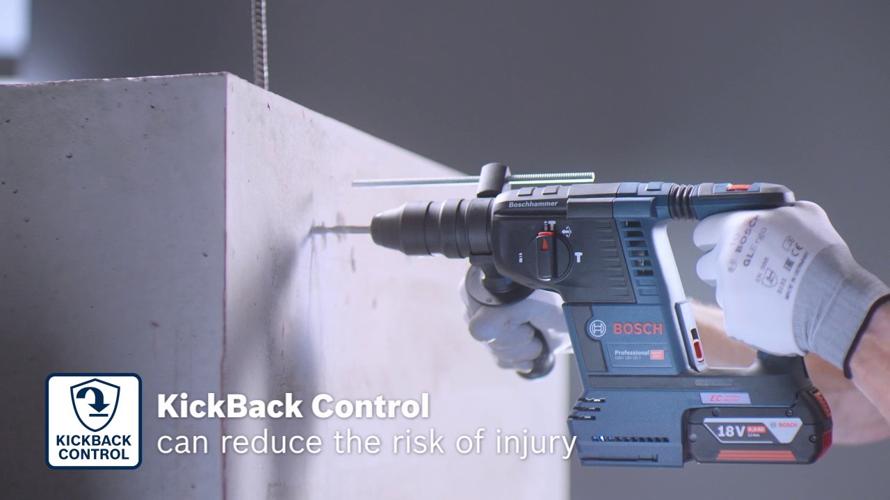 Bosch GBH 18V-26 & GBH 18V-26 F Professional cordless rotary hammers -  YouTube