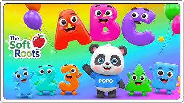 Preschool Learning activities for 3 year olds at home | Learn ABC Phonics Shapes Numbers Colors 🌈