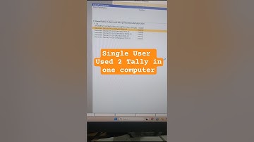 Single Tally User | Used Tally 2.1 and 5.1 in One System