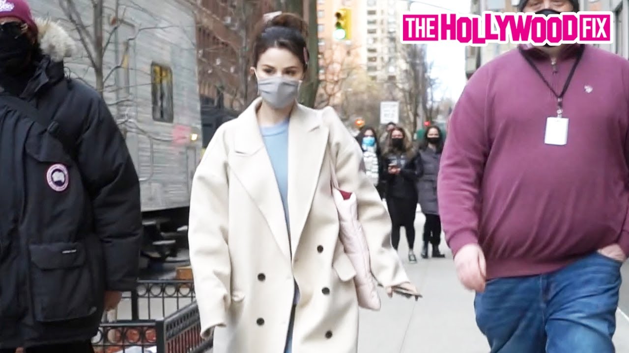 Selena Gomez Arrives On Set To 'Only Murders In The Building' In The Upper West Side Of New York