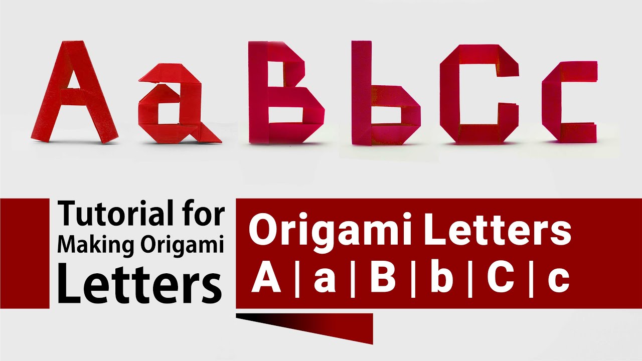Origami Alphabet Aa Bb Cc | Fold Uppercase & Lowercase Letters Step-by-Step