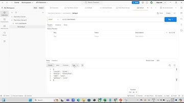 POSTMAN Mock Server example for POST API request.