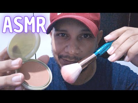 ASMR Maquiando você, mas você tem pressa