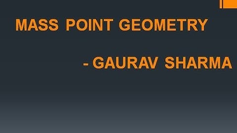 Mass Point Geometry