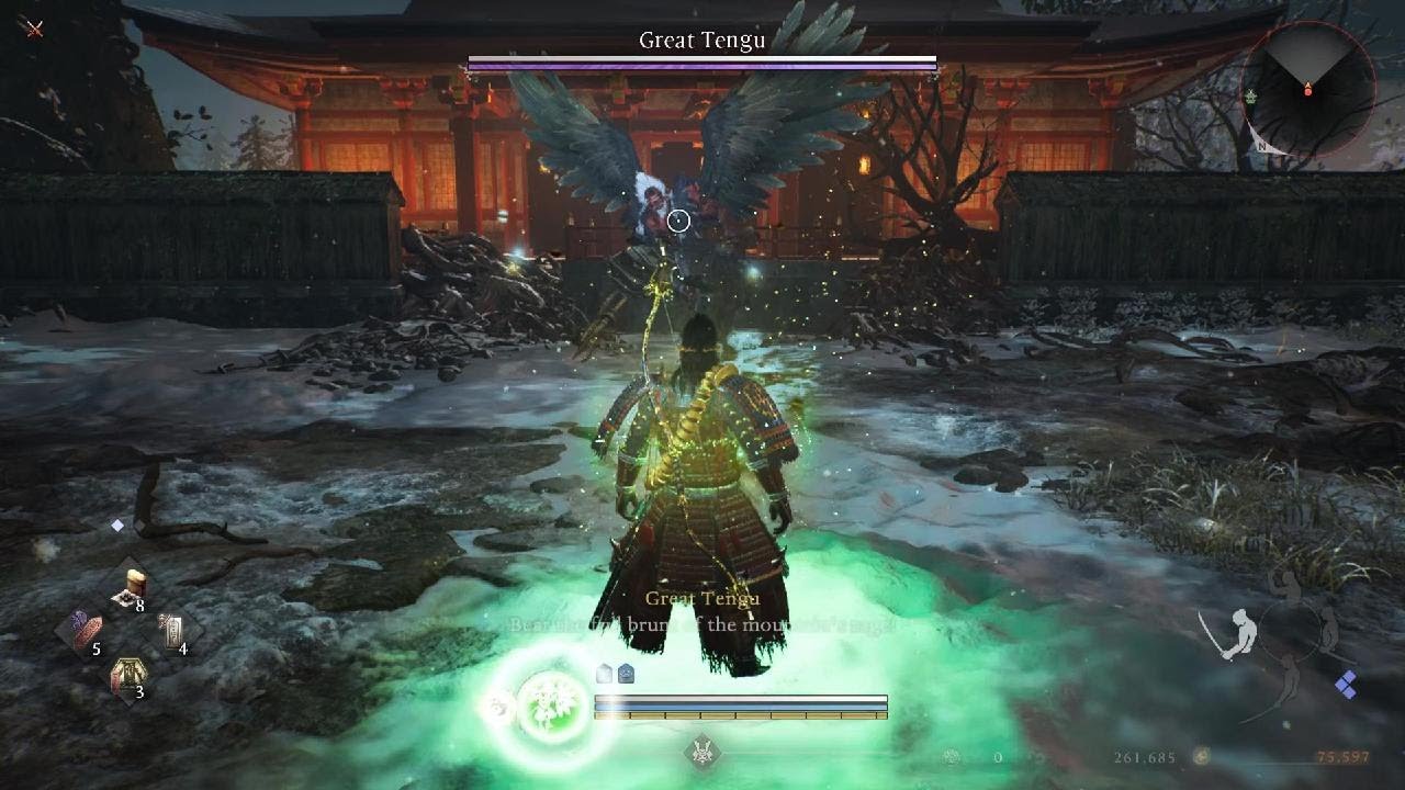Nioh 3: Great Tengu boss fight first clear