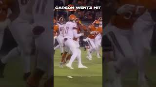 Carson Wentz huge hit🏈🔥#shorts#football#sports | Pro Bro Dropz