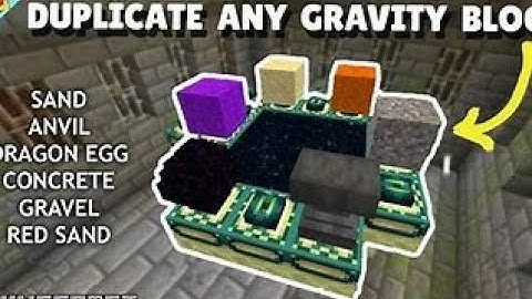 Minecraft singleplayer any gravity block dupe