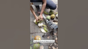 bất ngờ dụng cụ tách dừa khô cực nhanh #garden
