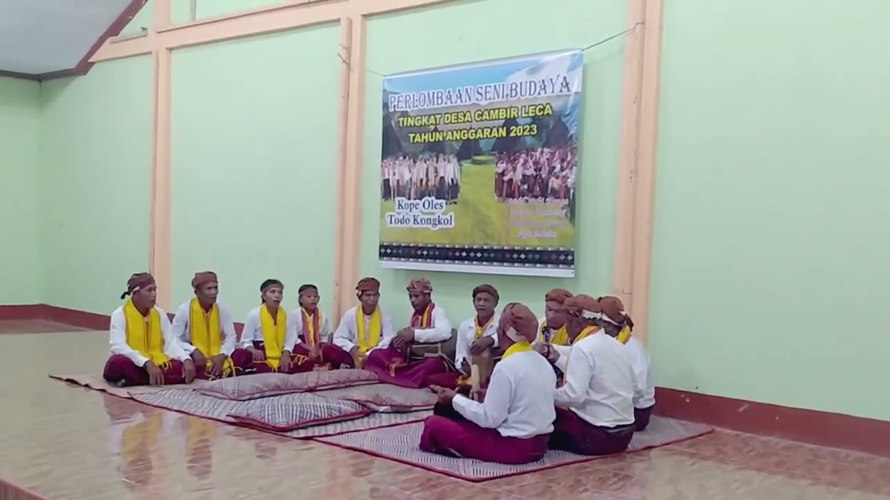 MBATA GENDANG LELIT di Acara Perlombaan Seni Budaya Desa Cambir Leca