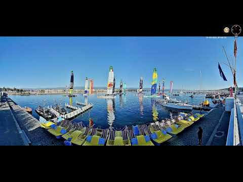⛵🔥 SailGP Genève LIVE : les catamarans de course devant la webcam des Corsaires sur le lac Léman !