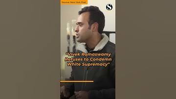 Stupid Question! Ramaswamy Gets Heated About Question on White Supremacy #shorts