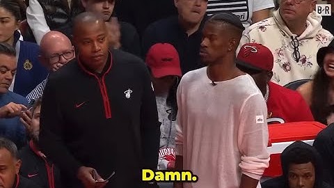 Jimmy Butler watching Jaime Jaquez Jr HOOP 😭
