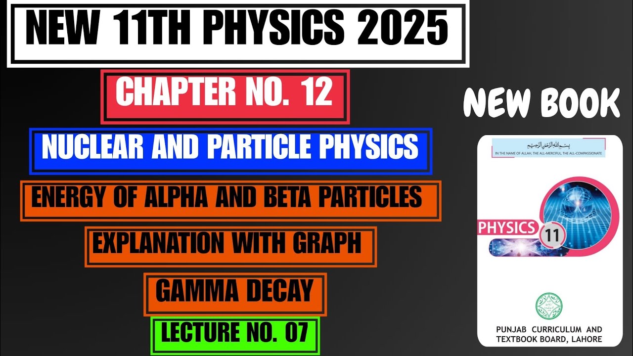 Energy of Alpha & Beta Particles | Gamma Decay | Chapter no. 12 | New 11th Physics 2025