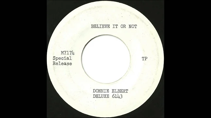 Donnie Elbert - Believe It Or Not - Fantastic Doo ...