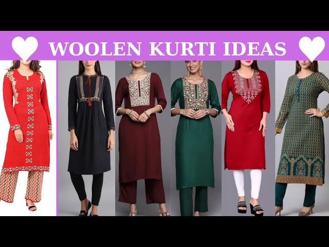 Ladies Woolen Kurti at Rs 800 | Pashmina Kurti in Kolkata | ID: 10733190333