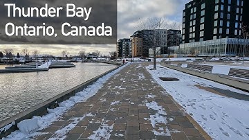 Thunder Bay Ontario Canada City Center - Walking Tour