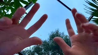 ASMR hand visuals and soft spoken whispers