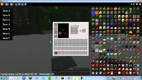 minecraft mod showcase, too many items