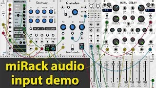 miRack audio input demo iOS modular synth free sounds by Roikat at patchstorage.com