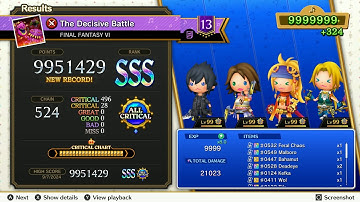 Theatrhythm Final Bar Line : FFVI - "The Decisive Battle" - Supreme Difficulty All Critical