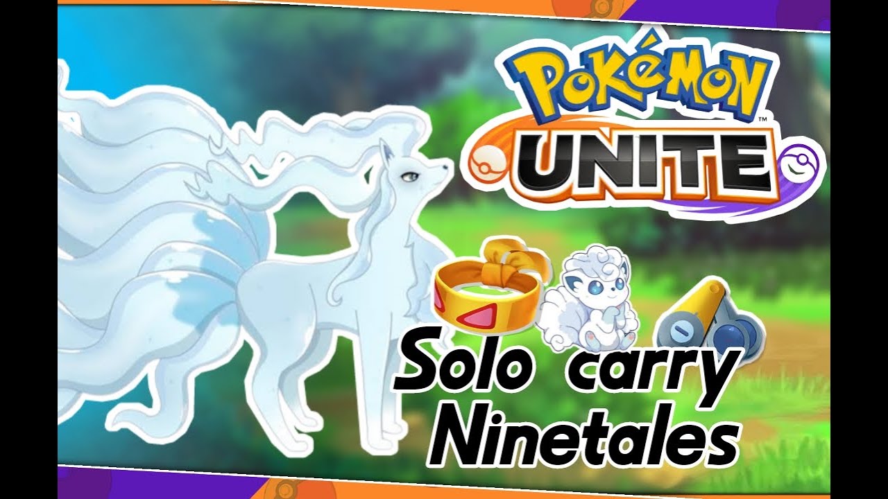 How to play solo with alolan ninetales 🤯| master build | solo carry | ninetales | pokemon unite