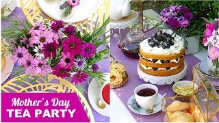 Mother's Day Tea Party Ideas and Tablescape ☕