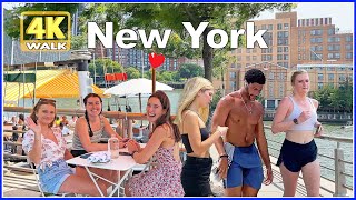 【4K】WALK New York Hudson River Park NY Travel vlog 4k video