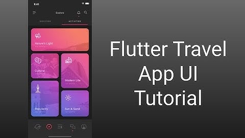 Travel App (Part 1) - Flutter UI