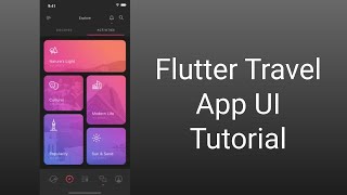 Famous Travel App (Part 1) - Flutter UI Wealth