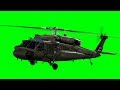 UH60 Army Helicopter Hovering Green Screen