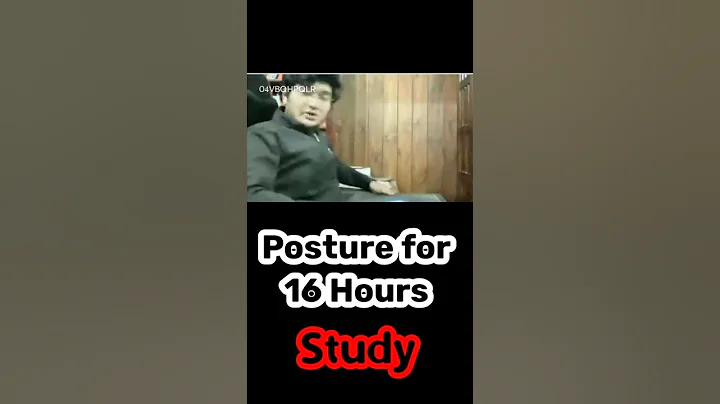 16 Hours पढ़ने का तरीका 😳💥Right Body Posture For Long Time Study | Nishant Jindal #shorts #shortvideo - DayDayNews