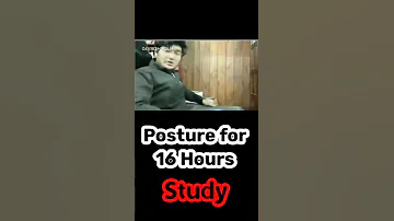 16 Hours पढ़ने का तरीका 😳💥Right Body Posture For Long Time Study | Nishant Jindal #shorts #shortvideo