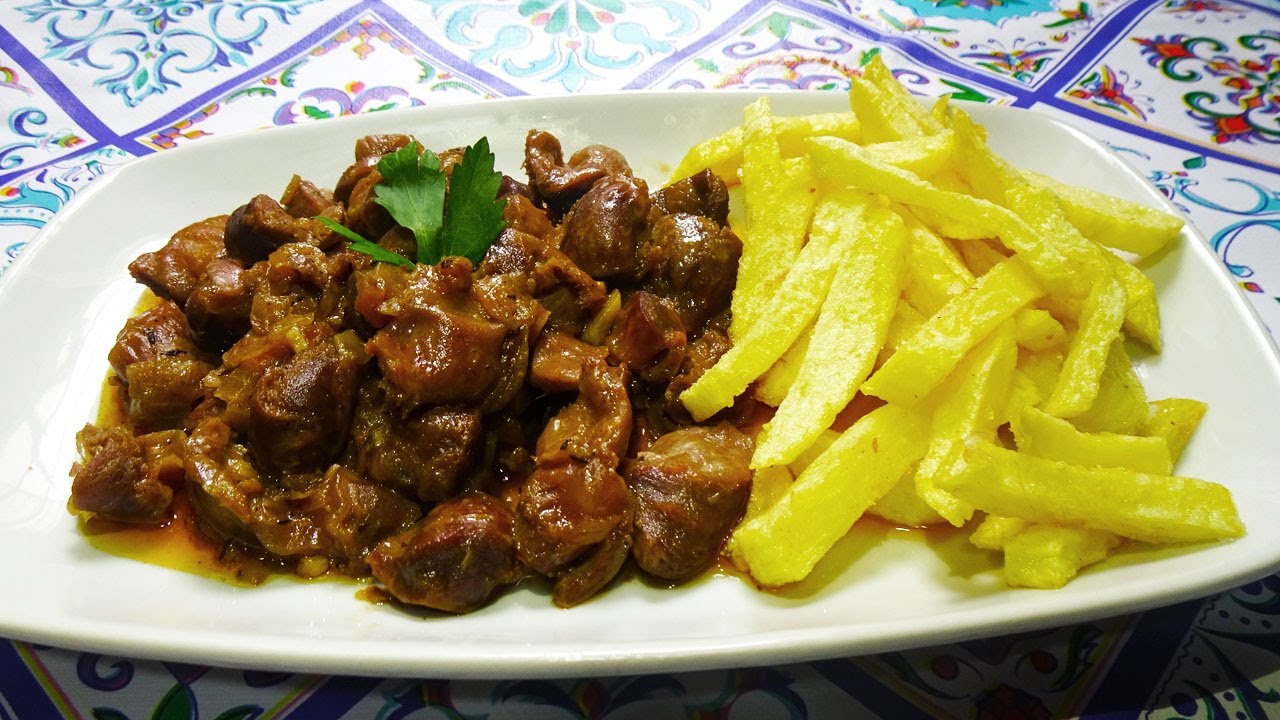 MOLLEJAS DE POLLO EN SALSA | RECETA FÁCIL