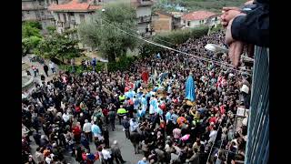 Dasà Pasqua 2014. AFFRUNTATA o NCRINATA. Incontro tra Il CRISTO RISORTO la MADONNA E SAN GIOVANNI