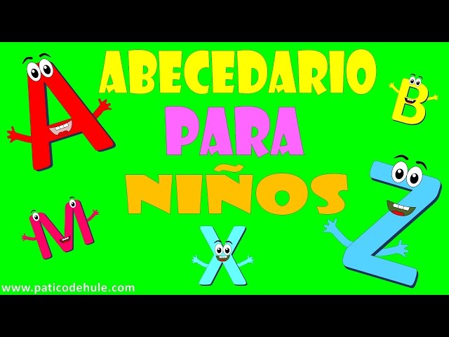 El abecedario para niños en español Palabras con las letras de la A a la Z  Peques Aprenden Jugando 