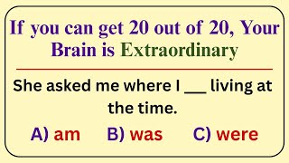 Only Geniuses Score 20/20 in This Grammar Brain Teaser 🧠 screenshot 5