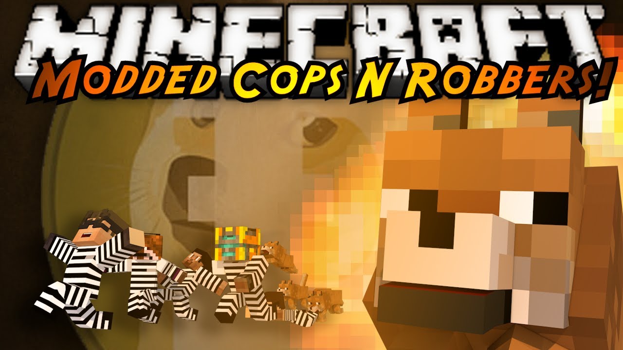 Minecraft Mini-Game : MODDED COPS N ROBBERS! DOGE! - YouTube