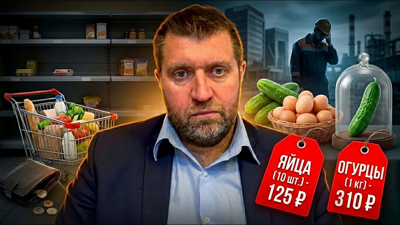 Россияне тратят на еду почти 40% доходов.. Цены на огурцы и яйца || Дмитрий Потапенко*