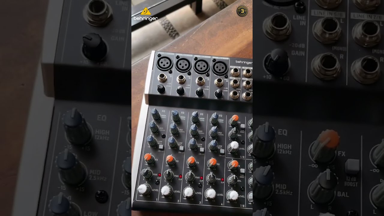Behringer HENYX 1002SFX（極美品・新品同様） Behringer XENYX 1002SFX / XENYX 1202SFX | USBストリーミング