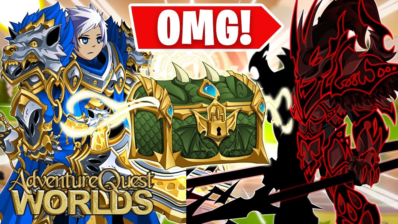 I got the 10,000 AC Eternal Dragon Collection Chest in AQW! AWESOME Mirror Realm Items!