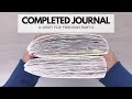 Completed Journal Flip Through Quiet, non-chatty | Hobonichi Cousin Part 2