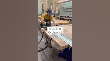 Installing C-channel @Freudtools @festoolusa  ​#youtubeshorts #youtube #woodworking #diy #art