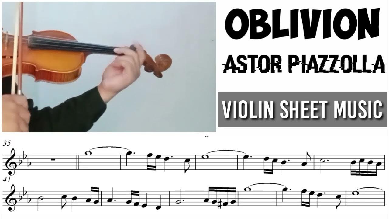 Free Sheet || Oblivion - Astor Piazzolla || Violin Cover With Sheet Music Free Sheet || Oblivion - Astor Piazzolla || Violin Cover With Sheet Music