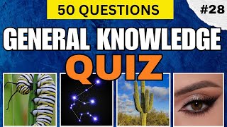 CAN SCORE 50/50 || GENERAL KNOWLEDGE QUIZ quiz