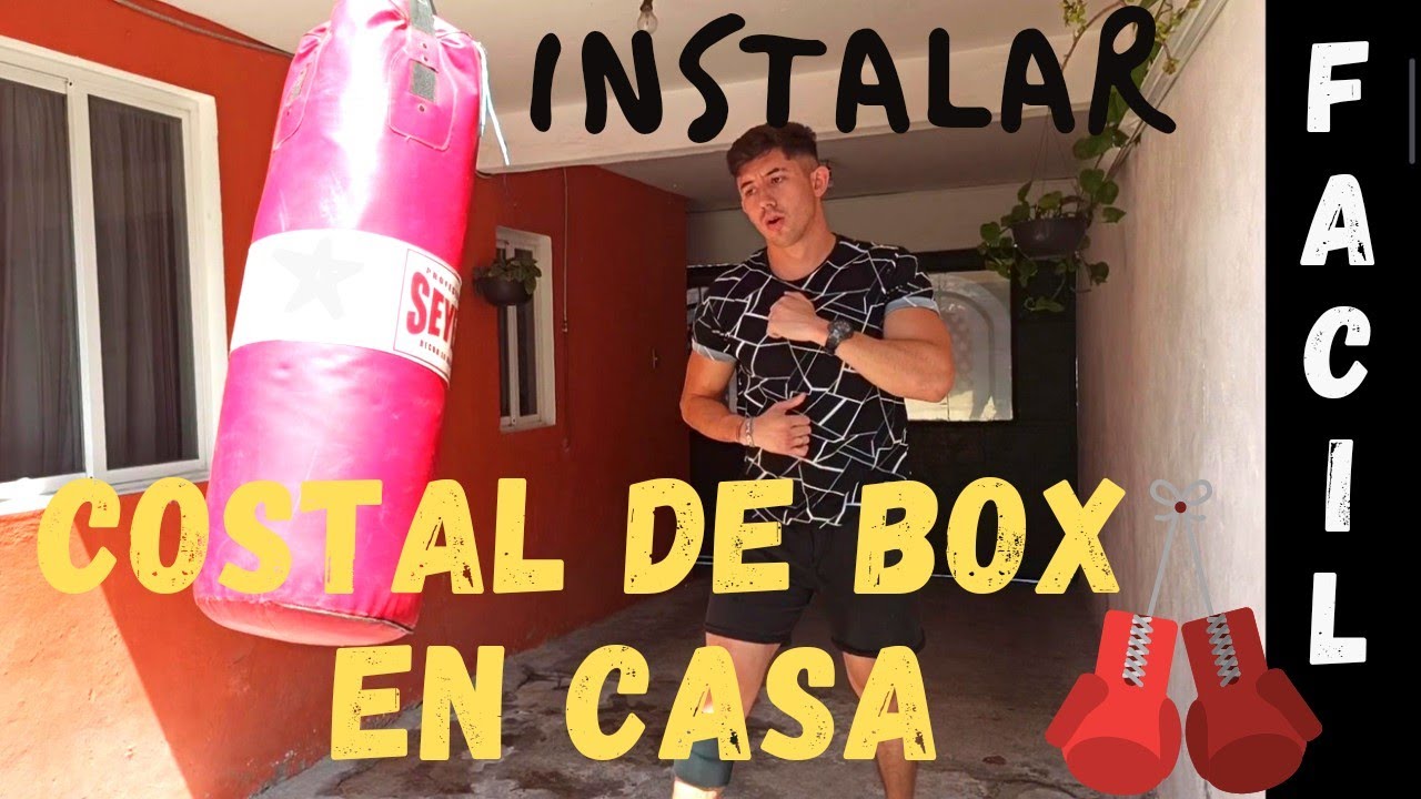 Cómo colgar un saco de boxeo en casa?