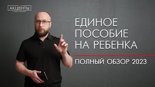 Единое пособие 2023 г : условия, размер, инструкция